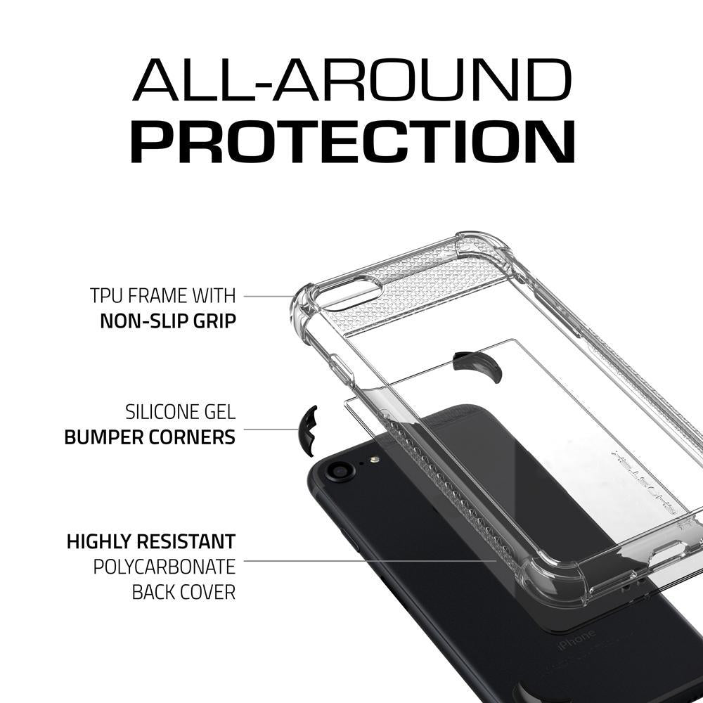 iPhone  8 Case, Ghostek Covert 2 Series for iPhone  8 & iPhone  8 Protective Case [BLACK] (Color in image: Teal)