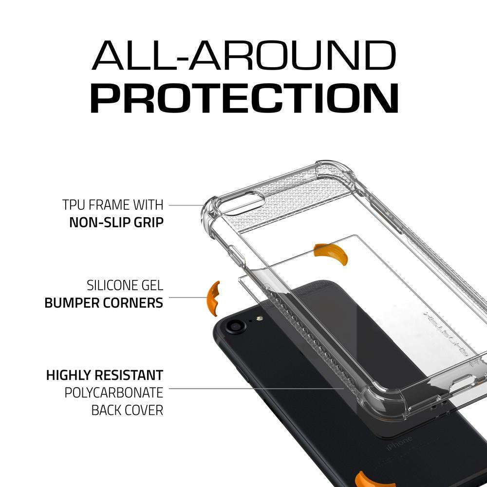 iPhone  8 Case, Ghostek Covert 2 Series for iPhone  8 Protective Case [ORANGE] (Color in image: Teal)