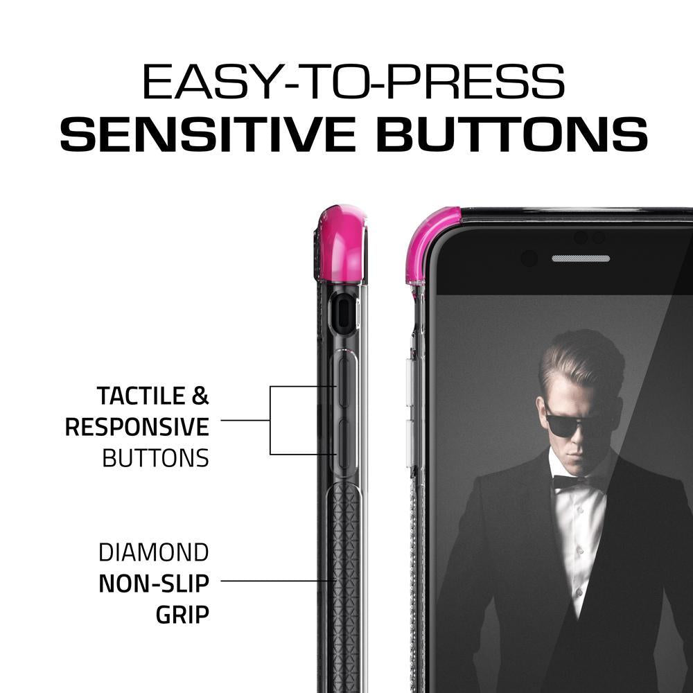 iPhone  8 Case, Ghostek Covert 2 Series for iPhone  8 Protective Case [PINK] (Color in image: Red)