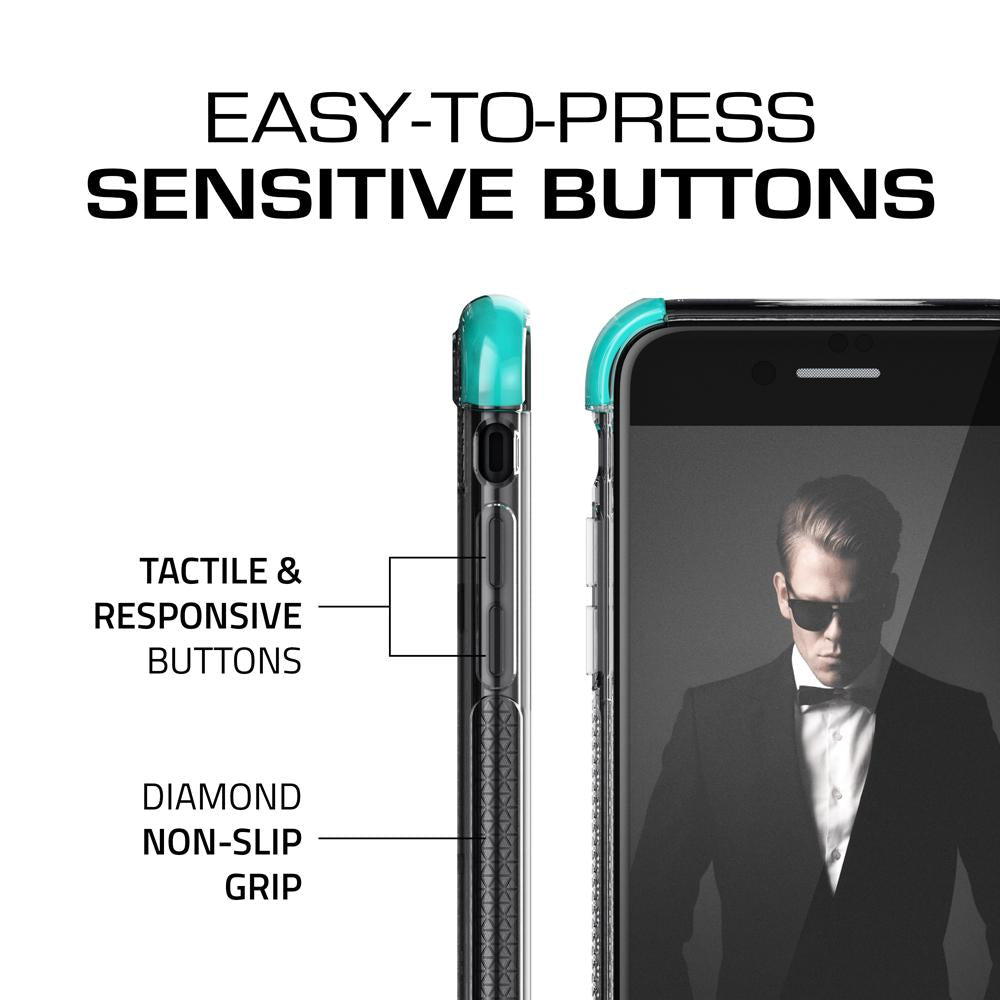 iPhone 7 Case, Ghostek Covert 2 Series for iPhone 7 Protective Case [TEAL] (Color in image: White)