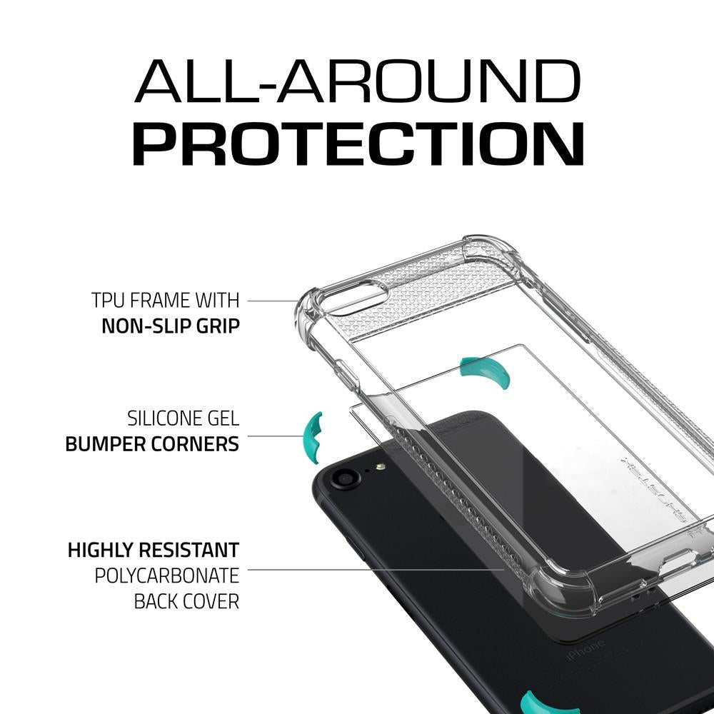 iPhone  8 Case, Ghostek Covert 2 Series for iPhone  8 Protective Case [TEAL] (Color in image: Orange)