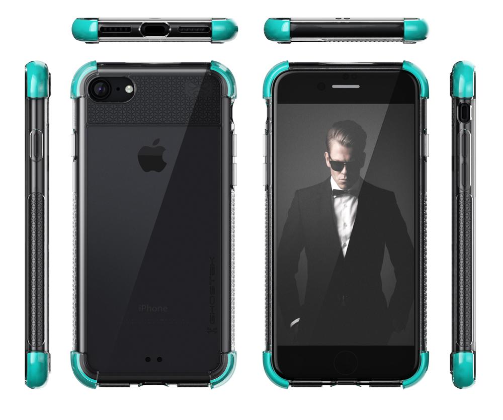 iPhone 7 Case, Ghostek Covert 2 Series for iPhone 7 Protective Case [TEAL] (Color in image: Red)