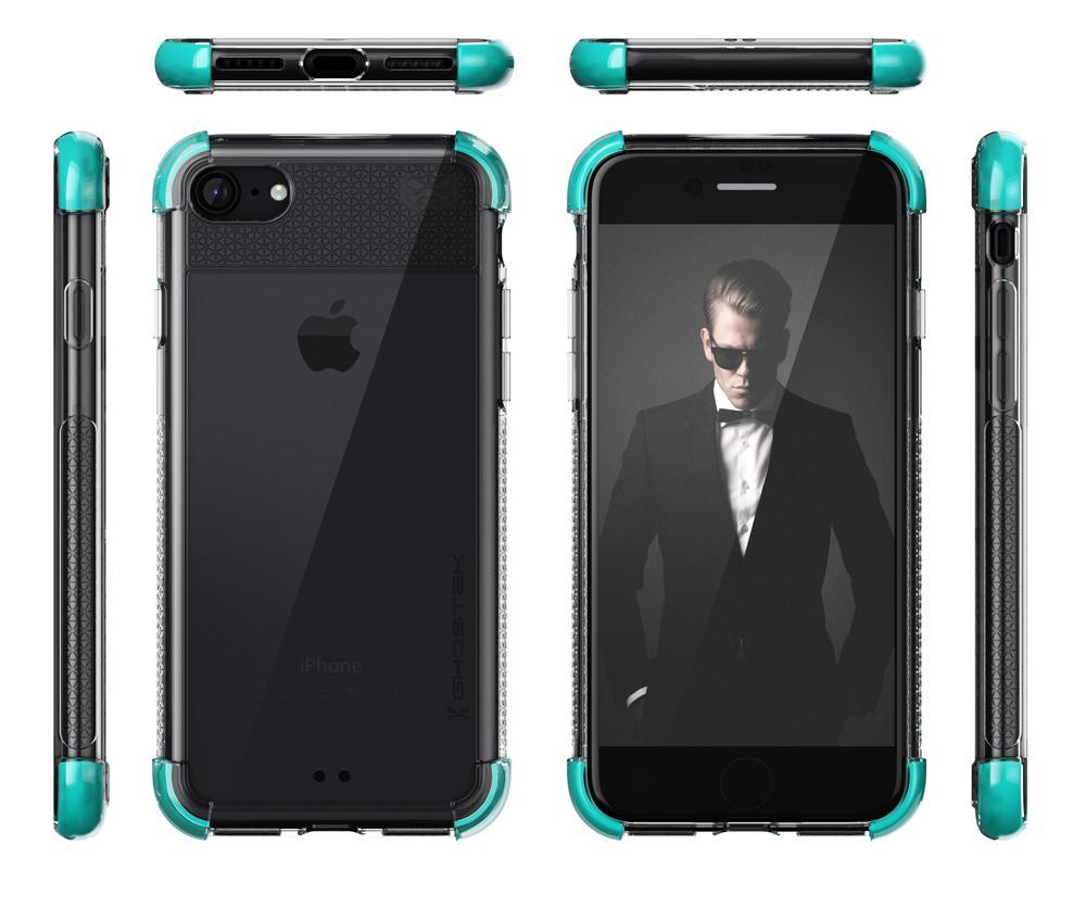 iPhone  8 Case, Ghostek Covert 2 Series for iPhone  8 Protective Case [TEAL] (Color in image: Red)