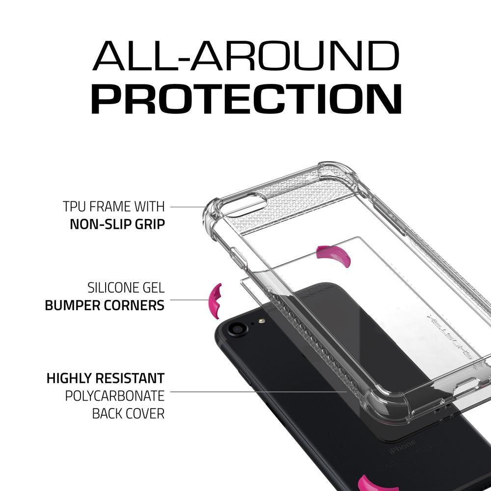 iPhone  8 Case, Ghostek Covert 2 Series for iPhone  8 Protective Case [PINK] (Color in image: Orange)