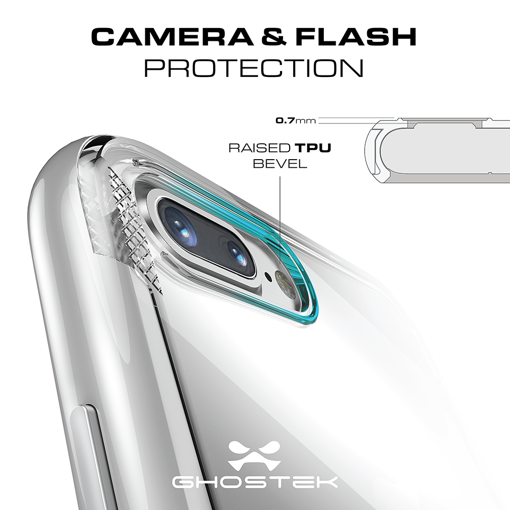 iPhone 7+ Plus Case ,Ghostek Cloak 3 Series  for iPhone 7+ Plus  Case [SILVER] 