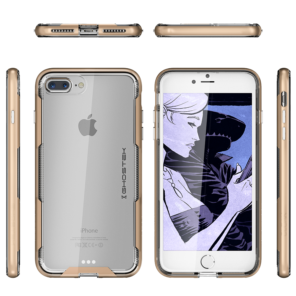 iPhone 8+ Plus Case, Ghostek Cloak 3 Series  for iPhone 8+ Plus  Case [GOLD] (Color in image: Teal)
