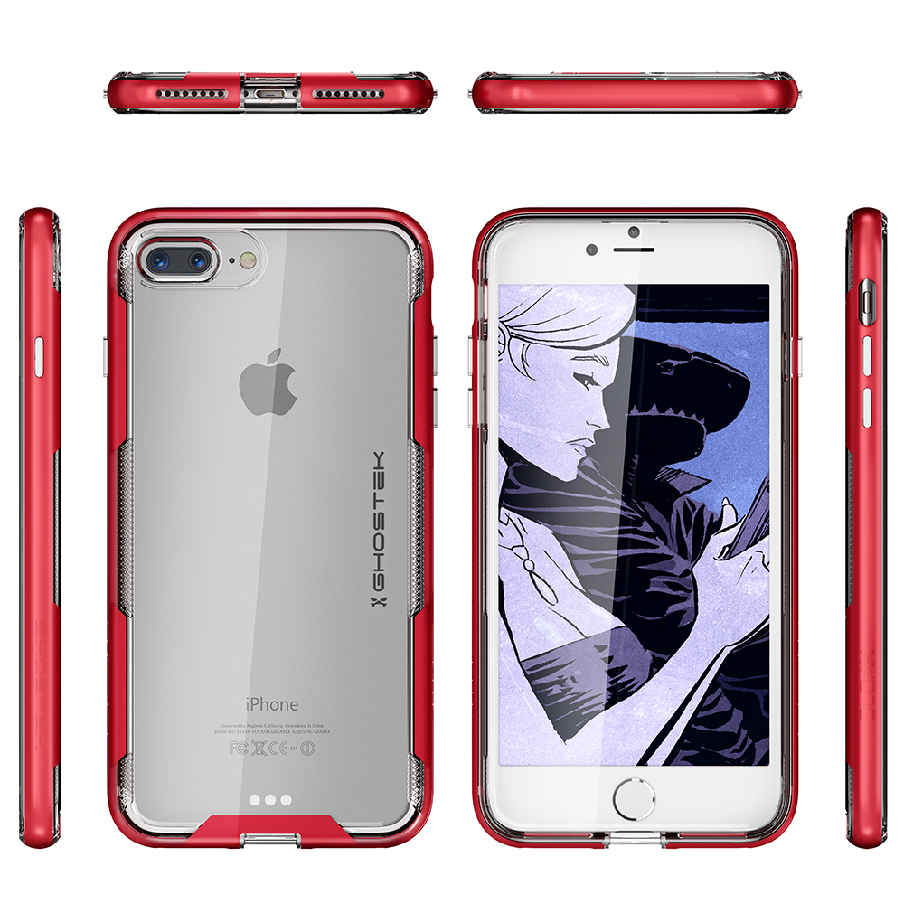 iPhone 8+ Plus Case, Ghostek Cloak 3 Series  for iPhone 8+ Plus  Case [RED] (Color in image: Teal)