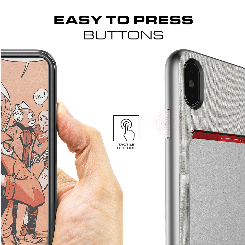 iPhone 8+ Plus Case, Ghostek Exec 2 Series for iPhone 8+ Plus Protective Wallet Case [BROWN] 