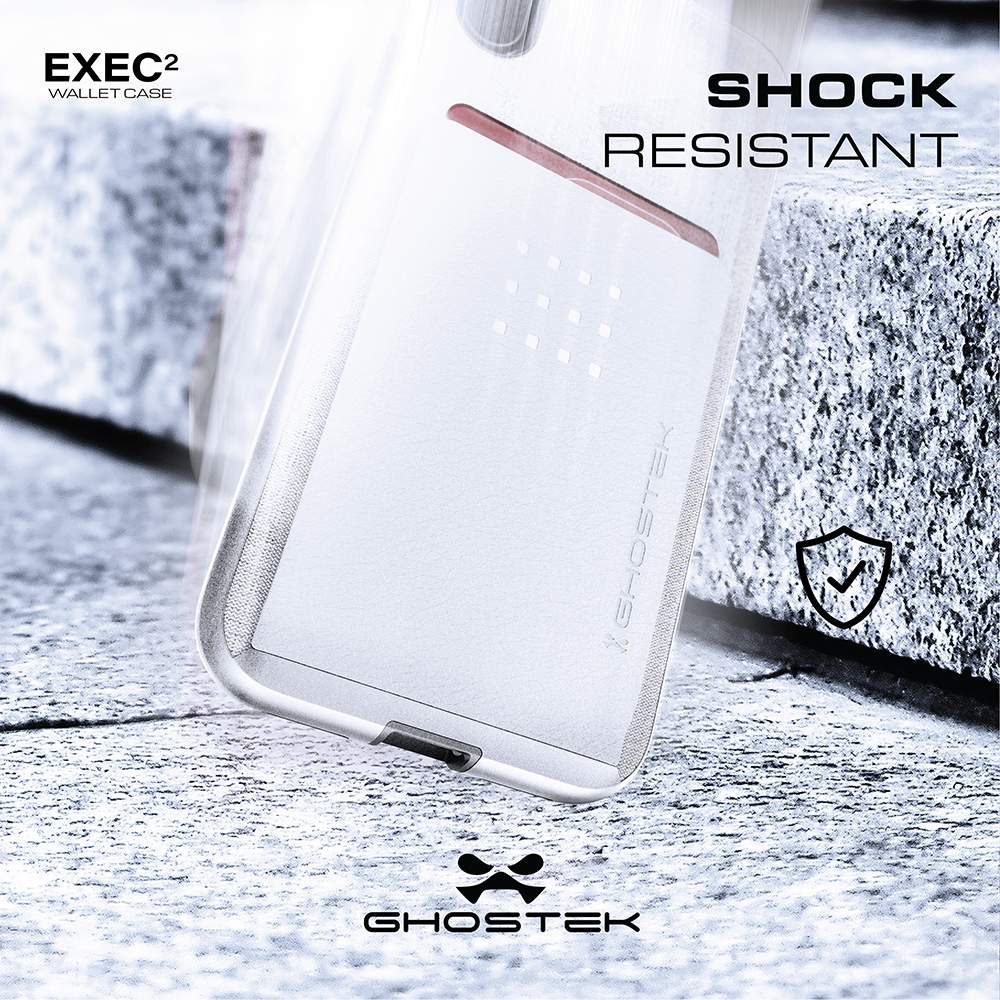 iPhone 8+ Plus Case , Ghostek Exec 2 Series for iPhone 8+ Plus Protective Wallet Case [BLACK] 