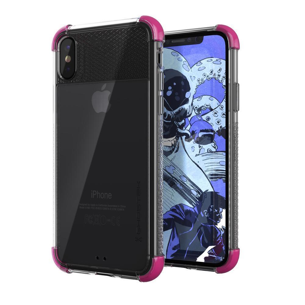 Capa Apple iPhone X, Ghostek Covert 2 Série Estilosa e Durável com Grip de Diamante | Redução de Choque com Cantos de Gel de Silicone | Rosa