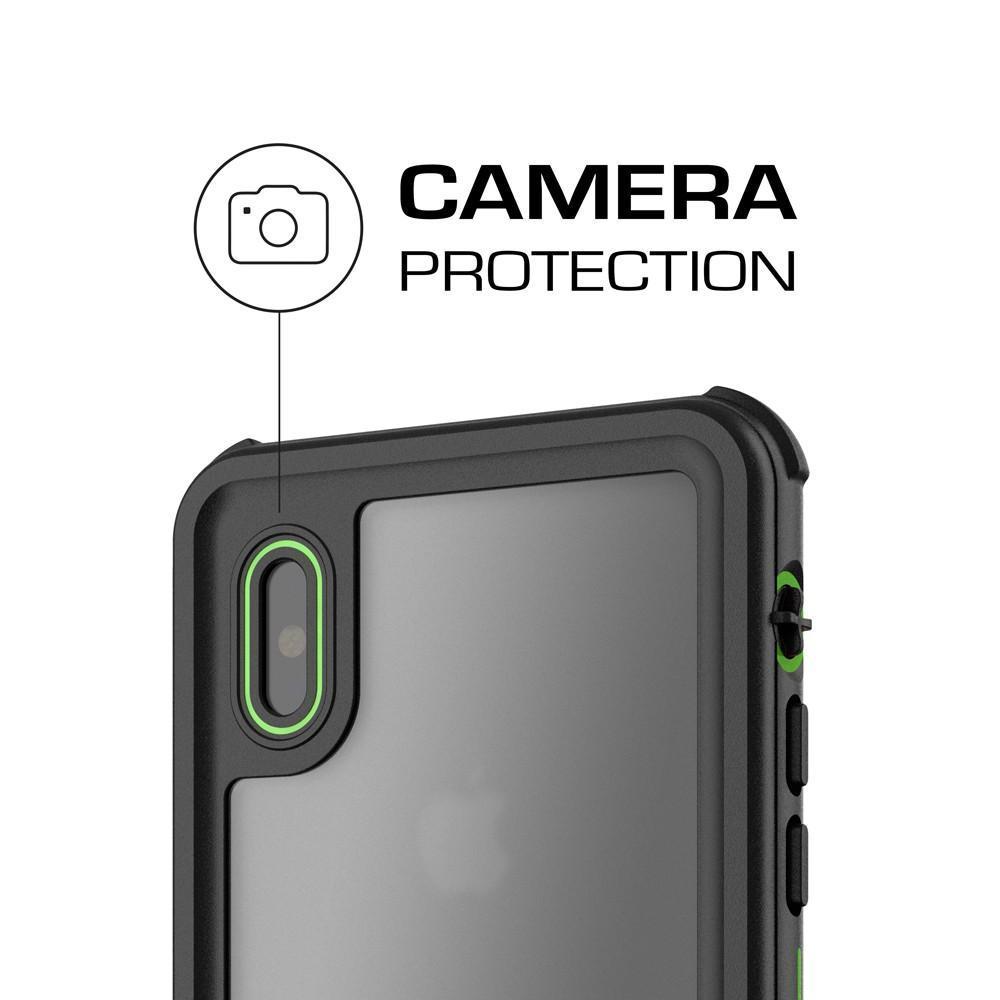iPhone X Waterproof Case, Ghostek Nautical Rugged Heavy Duty + Screen Protector | Premium Protective Construction iPhone10 | Green 