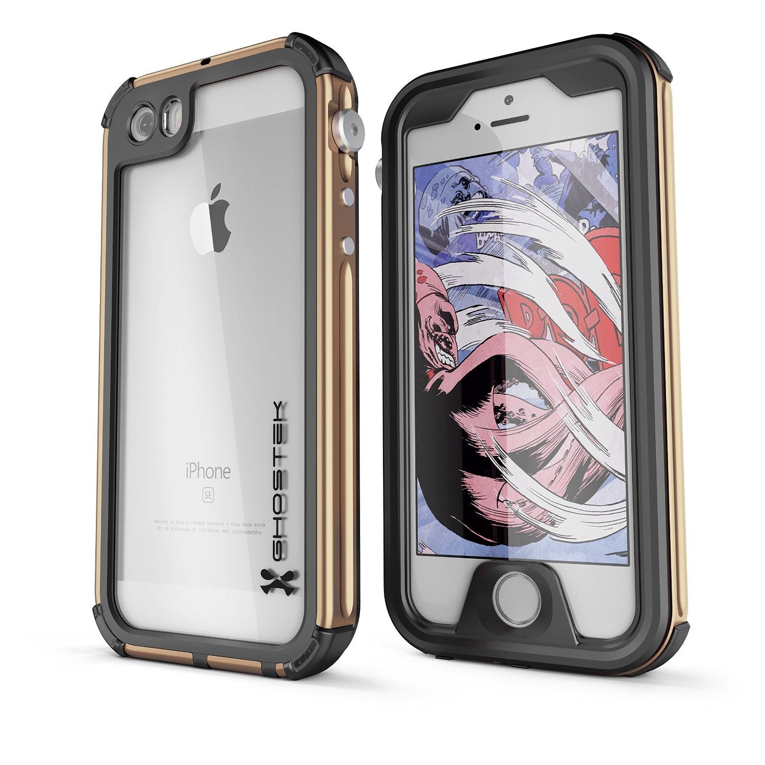 Capa à prova d'água para iPhone 7, Ghostek® Atomic 3.0 Gold Series