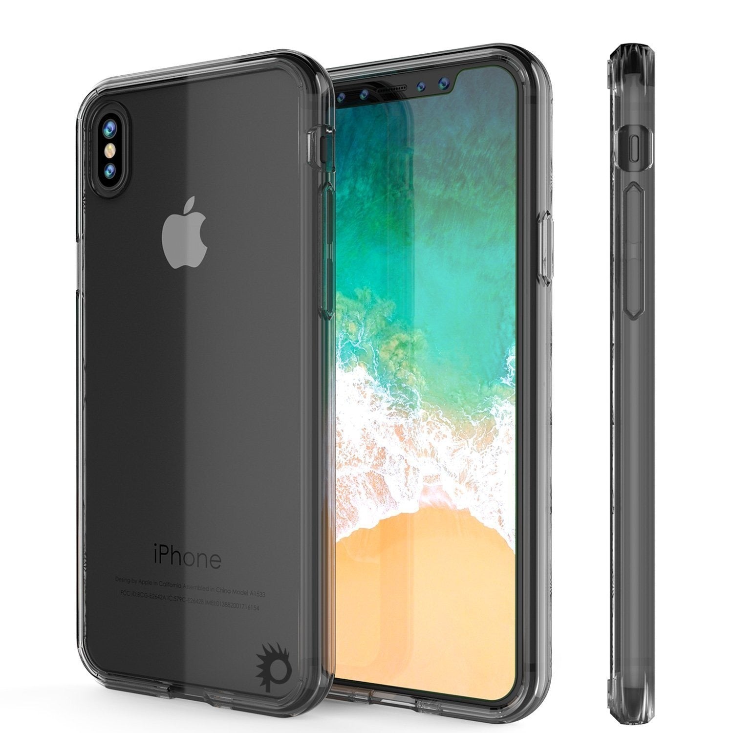 Capa para iPhone XR, PUNKcase [Série Lucid 2.0] [Ajuste Slim] Capa de Armadura [Cristal-Preta]