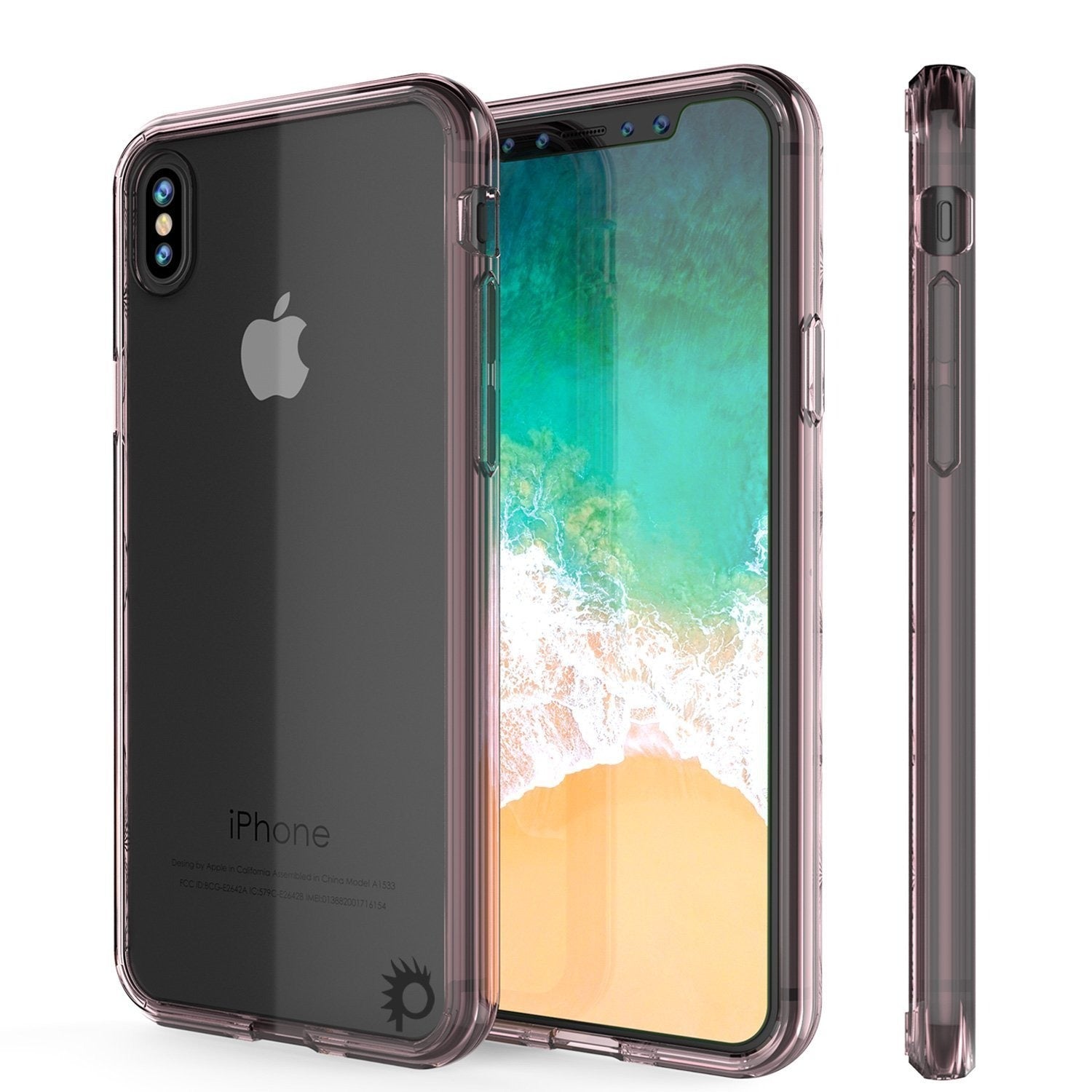 Capa de iPhone XS Max, PUNKcase [Série Lucid 2.0] [Ajuste Slim] Capa de Armadura [Rosa Cristal]