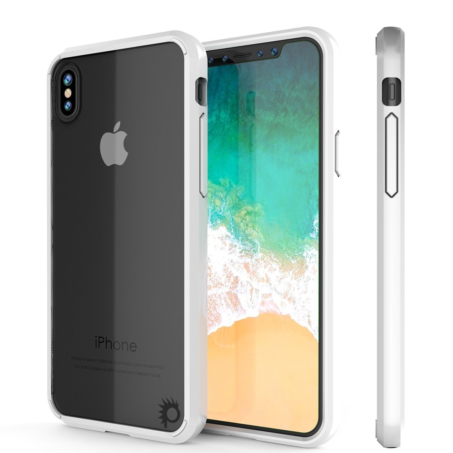 Capa para iPhone XR, PUNKcase [Série Lucid 2.0] [Ajuste Slim] Cobertura Armada [Branco]