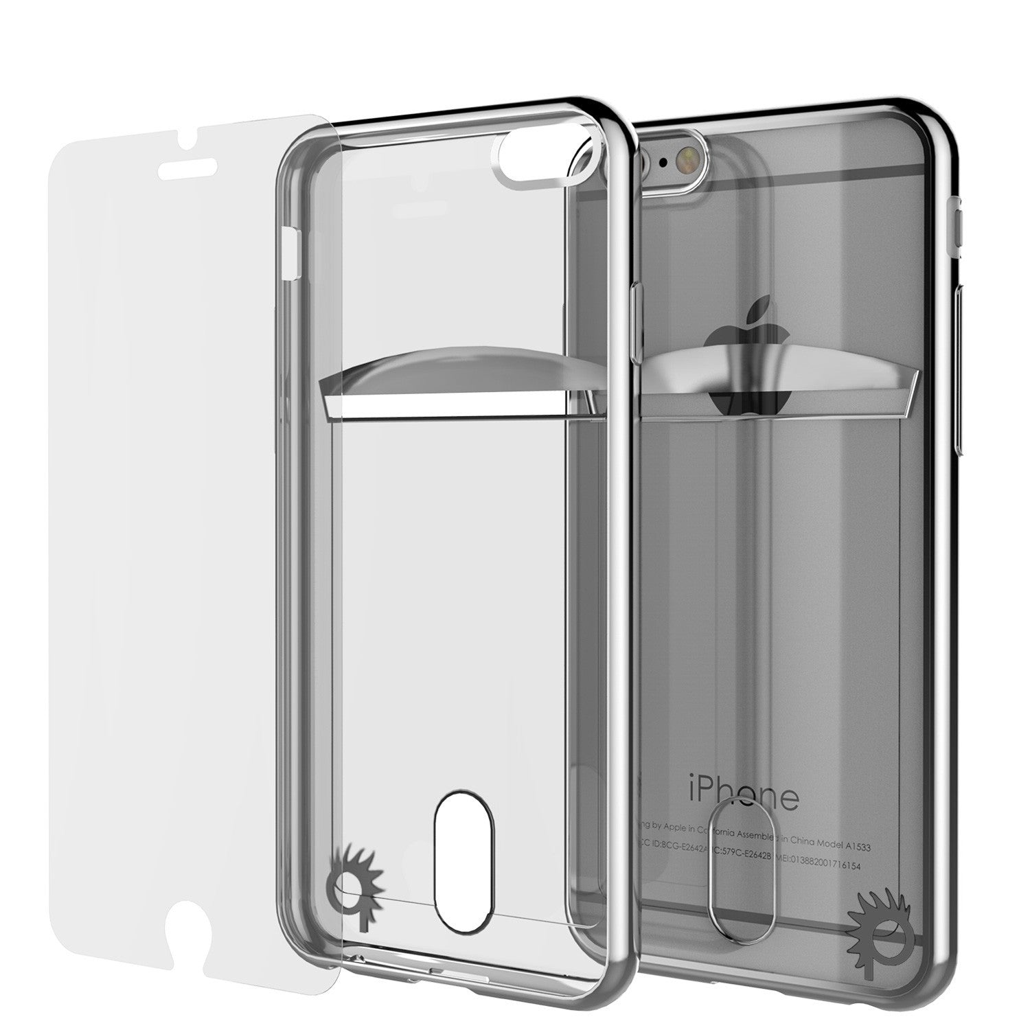 iPhone 6s+ Plus/6+ Plus Case, PUNKCASE® LUCID Silver Series | Card Slot | SHIELD Screen Protector (Color in image: Gold)