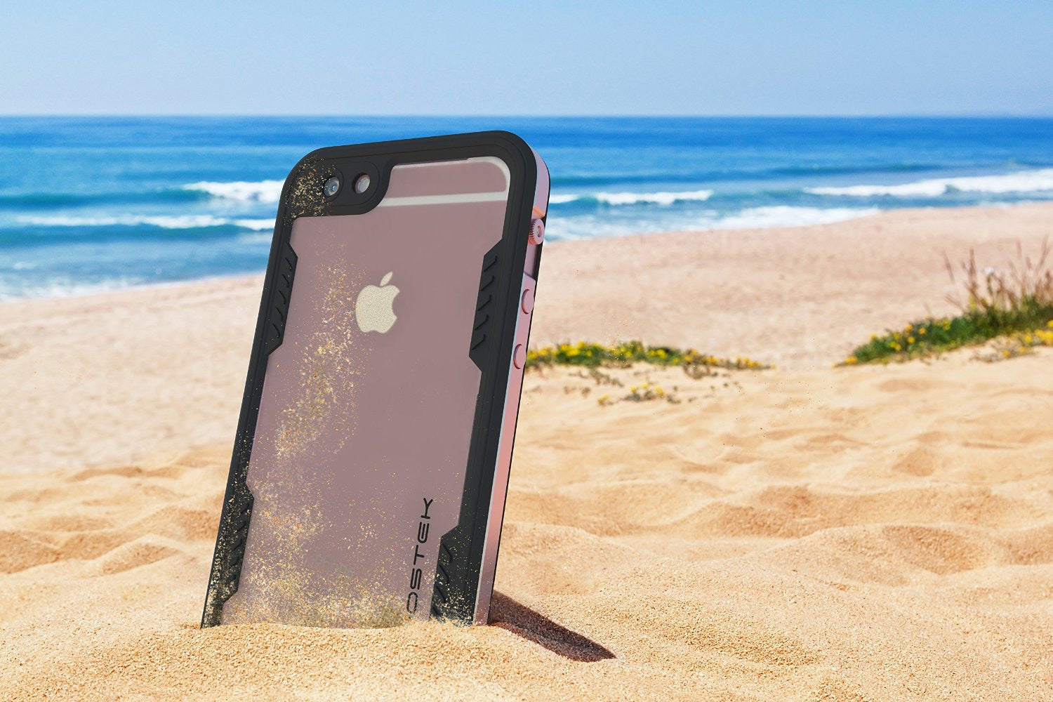 iPhone 6S+/6+ Plus Waterproof Case Ghostek Atomic 2.0 Pink w/ Attached Screen Protector (Color in image: space gray)