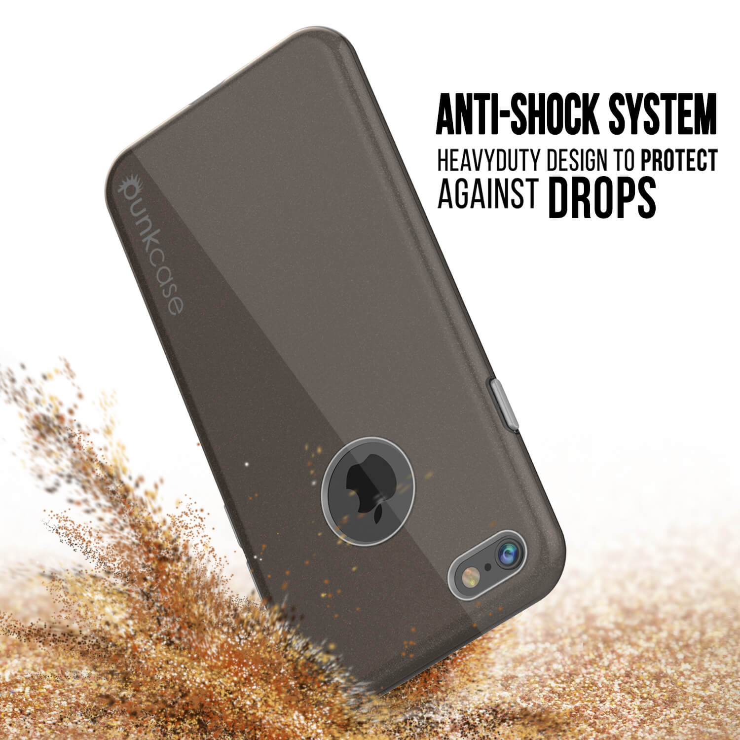 iPhone 6s/6 Case PunkCase Galactic Black Series Slim w/ Tempered Glass | Lifetime Warranty (Color in image: gold)