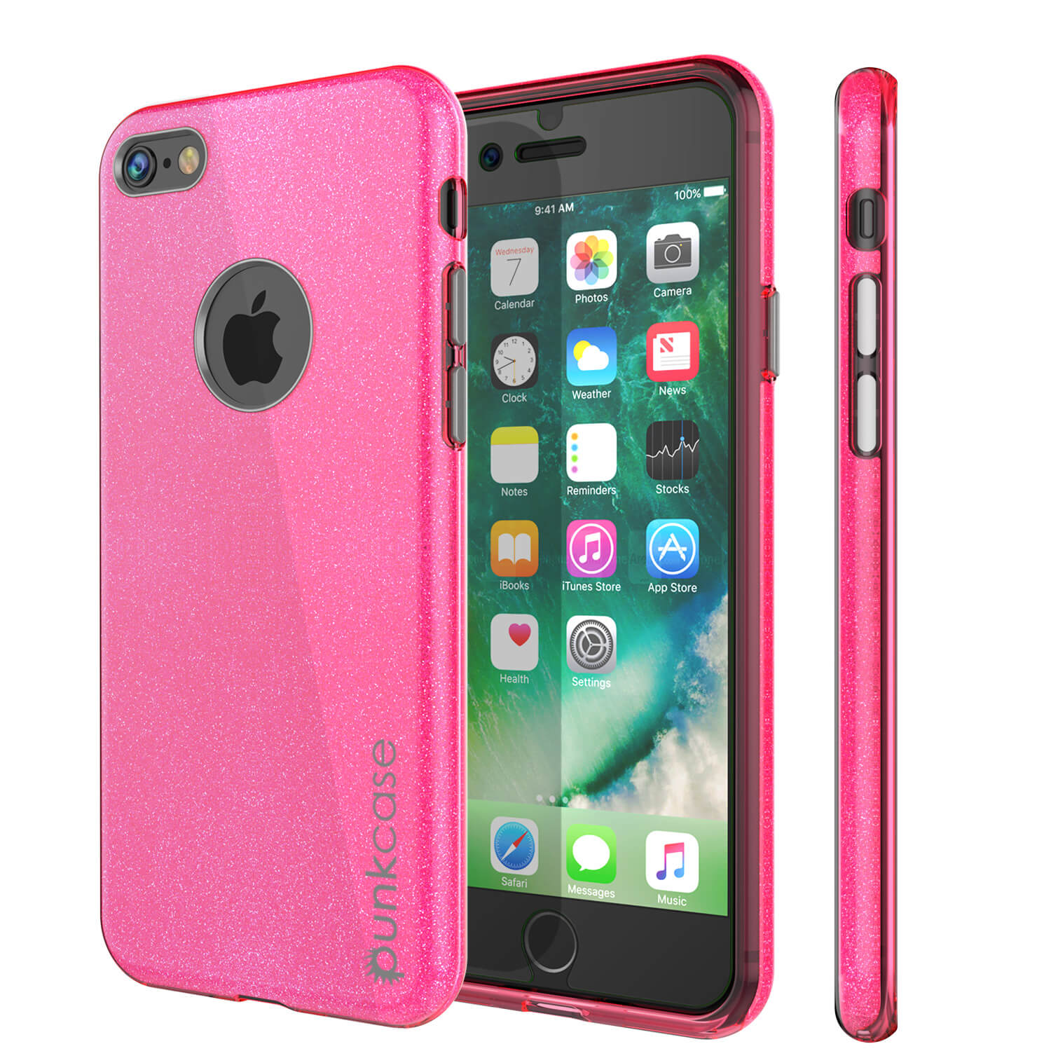 Capa iPhone 6s/6 PunkCase Galactic Pink Series Slim com Vidro Temperado | Garantia Vitalícia