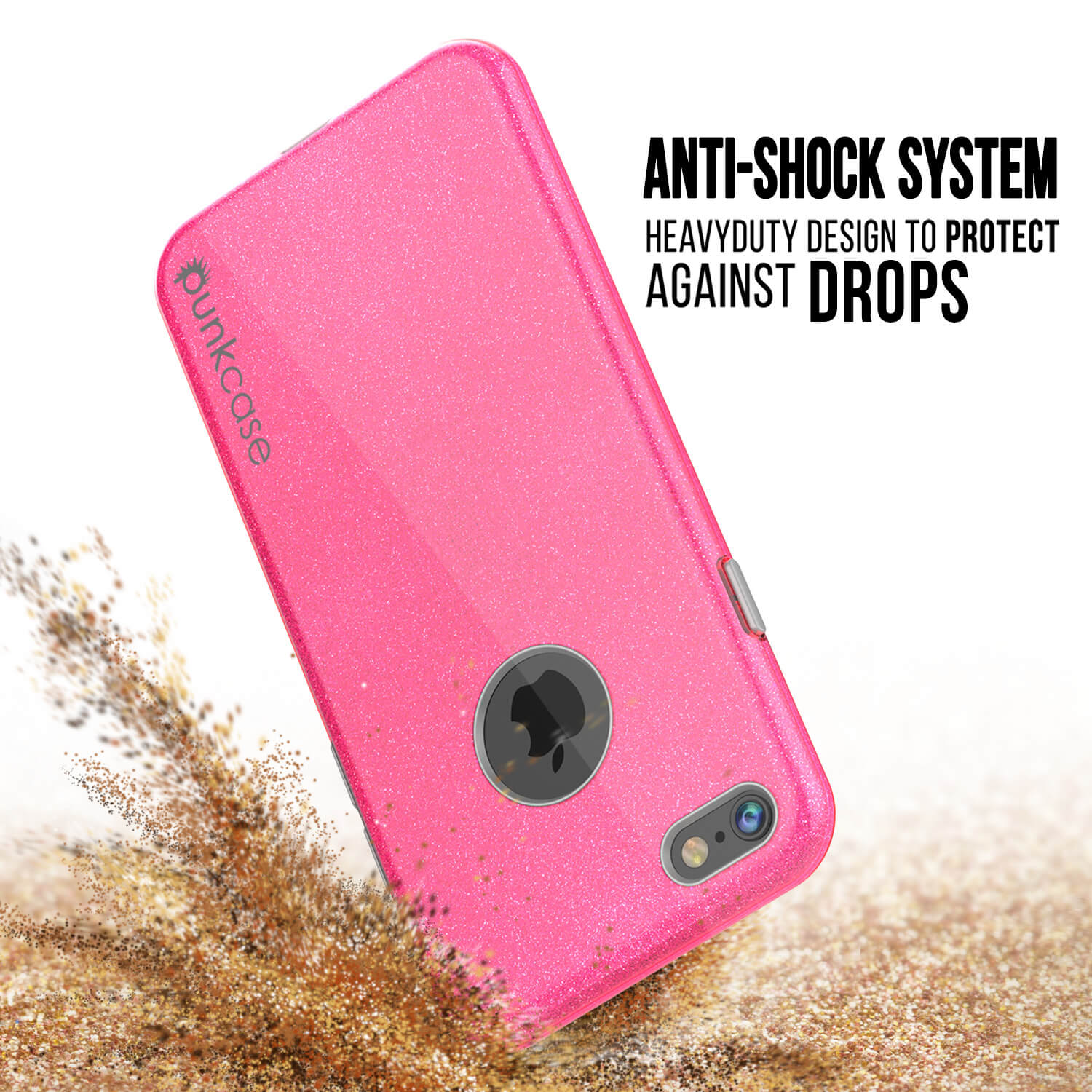 iPhone 6s/6 Case PunkCase Galactic Pink Series  Slim w/ Tempered Glass | Lifetime Warranty (Color in image: gold)