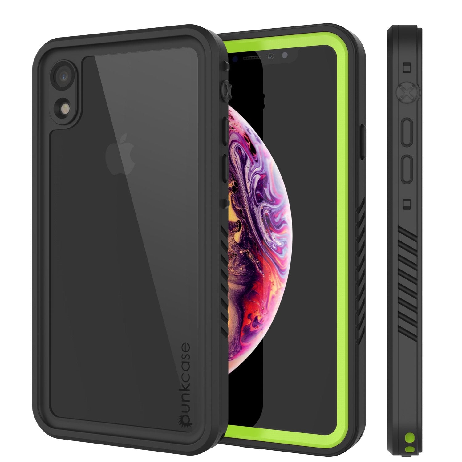Capa à prova d'água para iPhone XR, Punkcase [Série Extrema] Capa de Armadura com Protetor de Tela Embutido [Verde Claro]