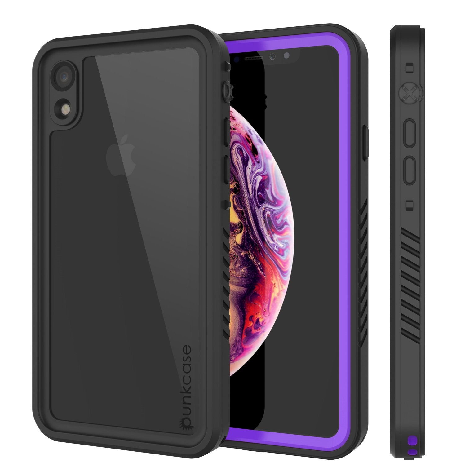 Capa à prova d'água para iPhone XR, Punkcase [Série Extrema] Cobertura de Armadura com Protetor de Tela Embutido [Roxo]