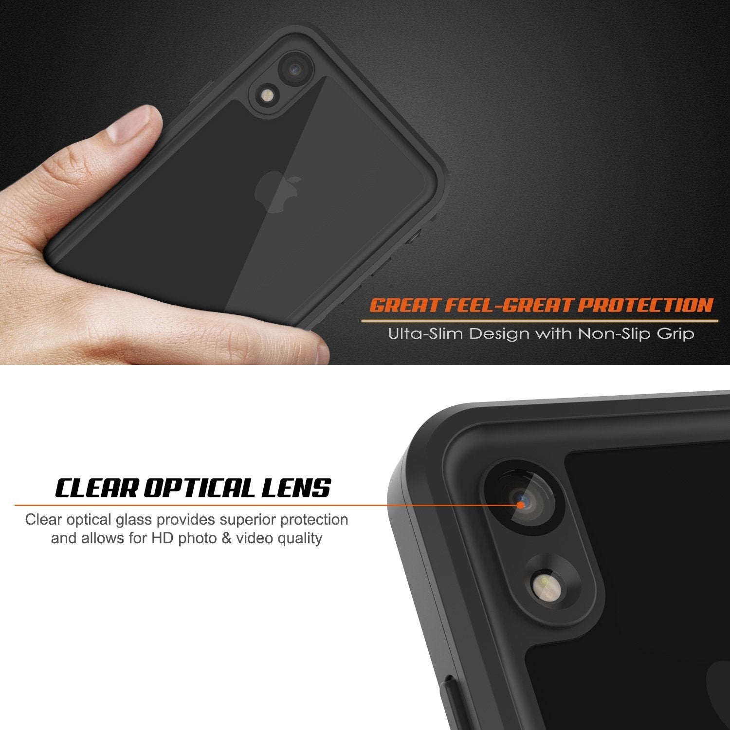 iPhone XR Waterproof Case, Punkcase [Extreme Series] Armor Cover W/ Built In Screen Protector [Black] (Color in image: Teal)
