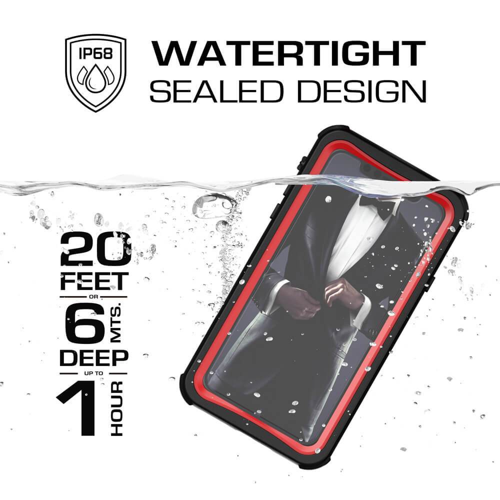 iPhone Xr  Case ,Ghostek Nautical Series  for iPhone Xr Rugged Heavy Duty Case |  RED 
