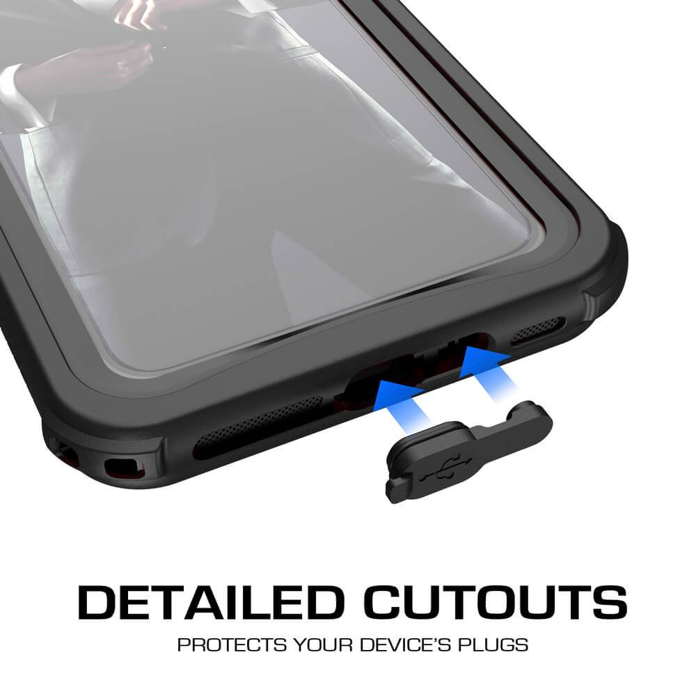 iPhone Xr  Case ,Ghostek Nautical Series  for iPhone Xr Rugged Heavy Duty Case |  BLACK 