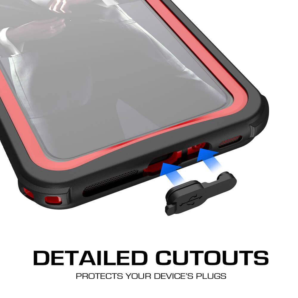 iPhone Xr  Case ,Ghostek Nautical Series  for iPhone Xr Rugged Heavy Duty Case |  RED 