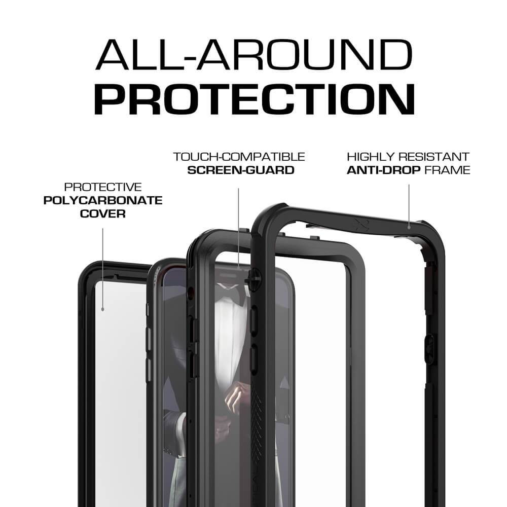 iPhone Xr  Case ,Ghostek Nautical Series  for iPhone Xr Rugged Heavy Duty Case |  BLACK 