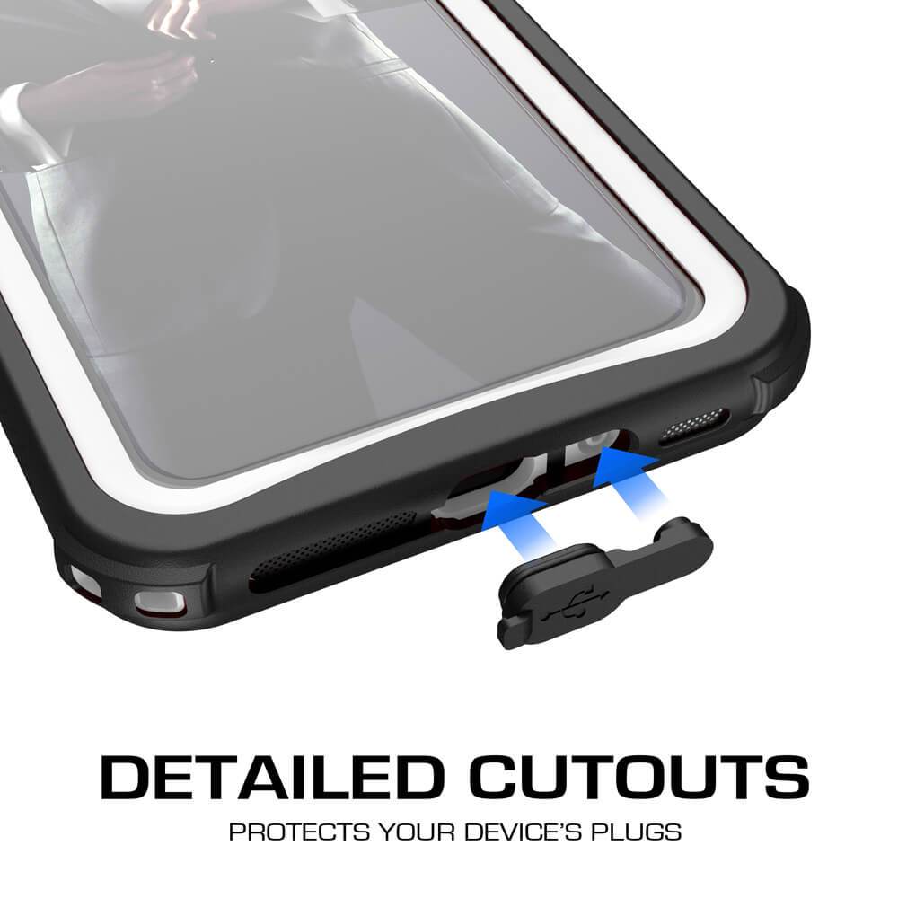 iPhone Xr  Case ,Ghostek Nautical Series  for iPhone Xr Rugged Heavy Duty Case | WHITE 