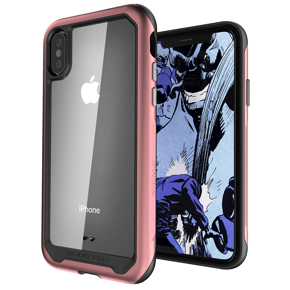 Capa para iPhone Xs Max, Ghostek Atomic Slim 2 Series para iPhone Xs Max Capa Resistente Resistente resistente  | ROSA
