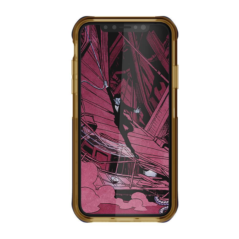 iPhone Xs Max Case, Ghostek Cloak 4 Series  for iPhone Xs Max / iPhone Pro Case | BLUE-GOLD (Color in image: Black)