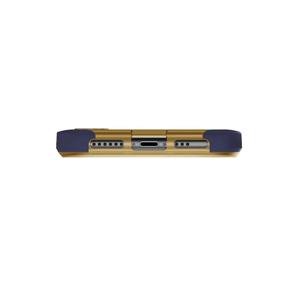 iPhone Xs Case, Ghostek Cloak 4 Series  for iPhone Xs / iPhone Pro Case | BLUE-GOLD 