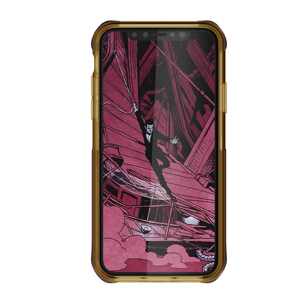 iPhone Xs Case, Ghostek Cloak 4 Series  for iPhone Xs / iPhone Pro Case | BLUE-GOLD 