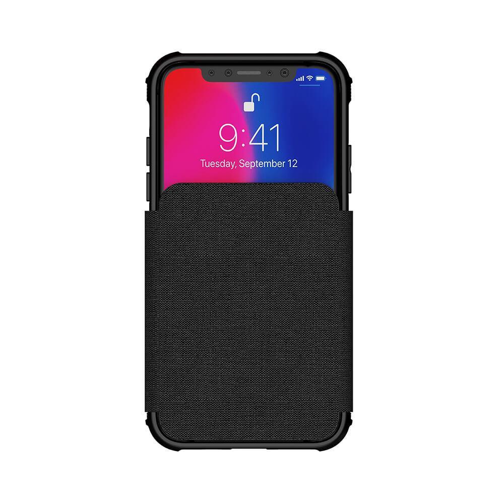 iPhone Xs Max Case, Ghostek Exec 3 Series for iPhone Xs Max / iPhone Pro Protective Wallet Case [BLACK] 