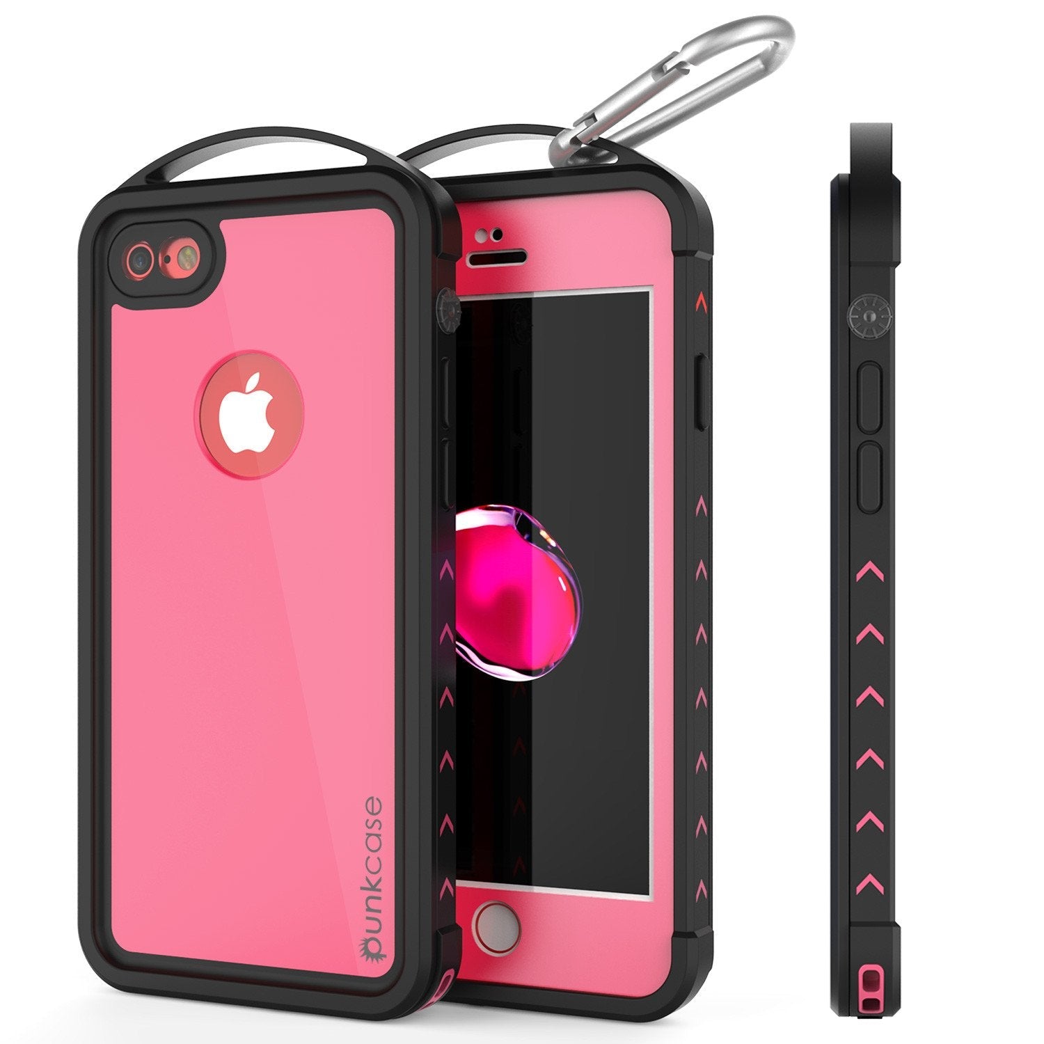 Capa à Prova d'Água para iPhone 7, Série ALPINE da Punkcase, Rosa | Capa Resistente de Proteção Anitchoque