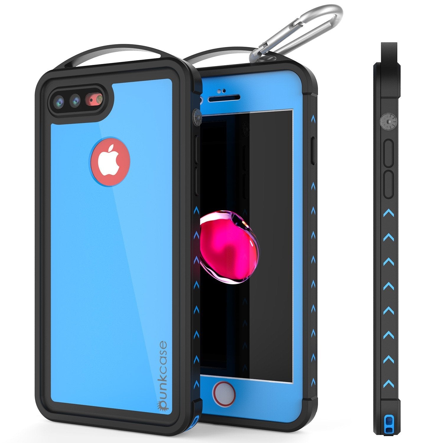 Capa à prova d'água para iPhone 7+ Plus, da série ALPINE da Punkcase, Azul Claro | Capa de armadura resistente