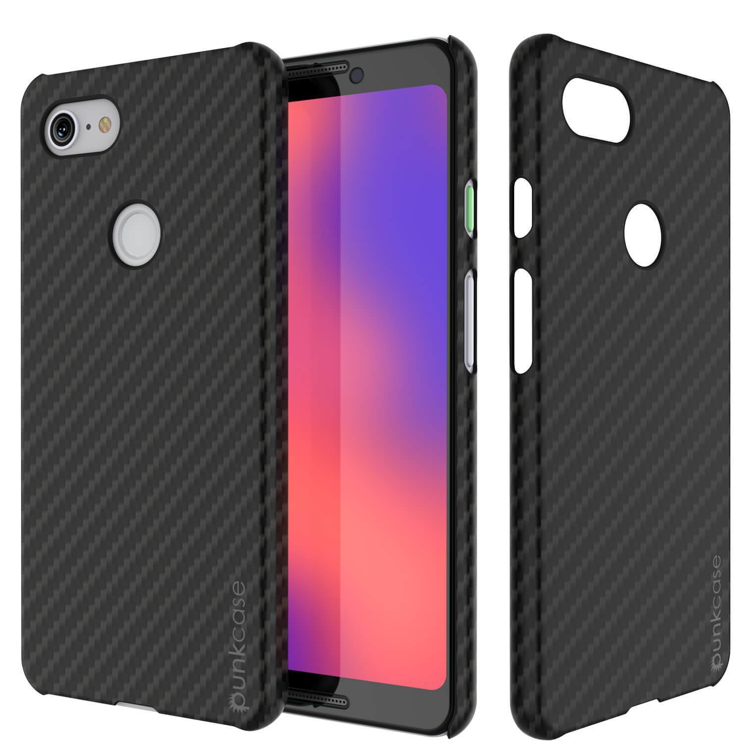Capa de Couro ultrafina e resistente CarbonShield para Google Pixel 4