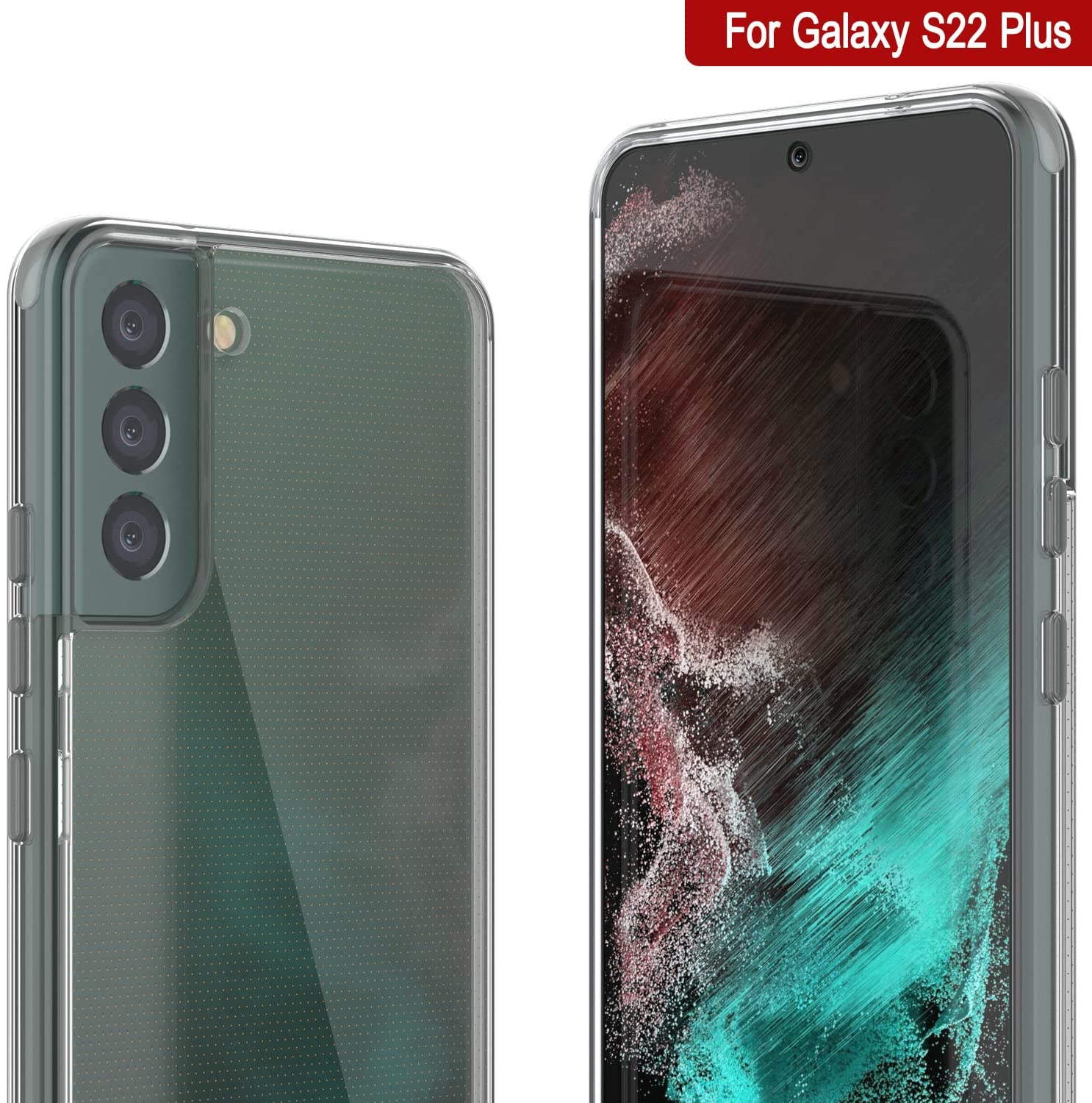 Capa Punkcase para Galaxy S23+ Plus [Série Lucid 2.0] [Ajuste Slim] [Fundo Transparente] com Protetor de Tela PunkShield