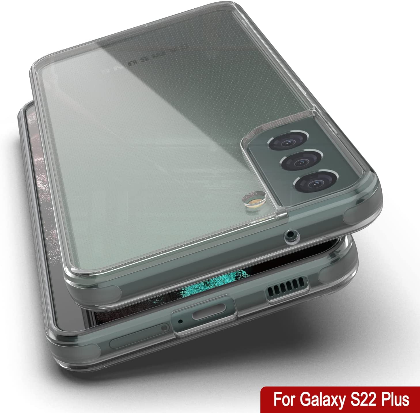 Capa Punkcase para Galaxy S23+ Plus [Série Lucid 2.0] [Ajuste Slim] [Fundo Transparente] com Protetor de Tela PunkShield