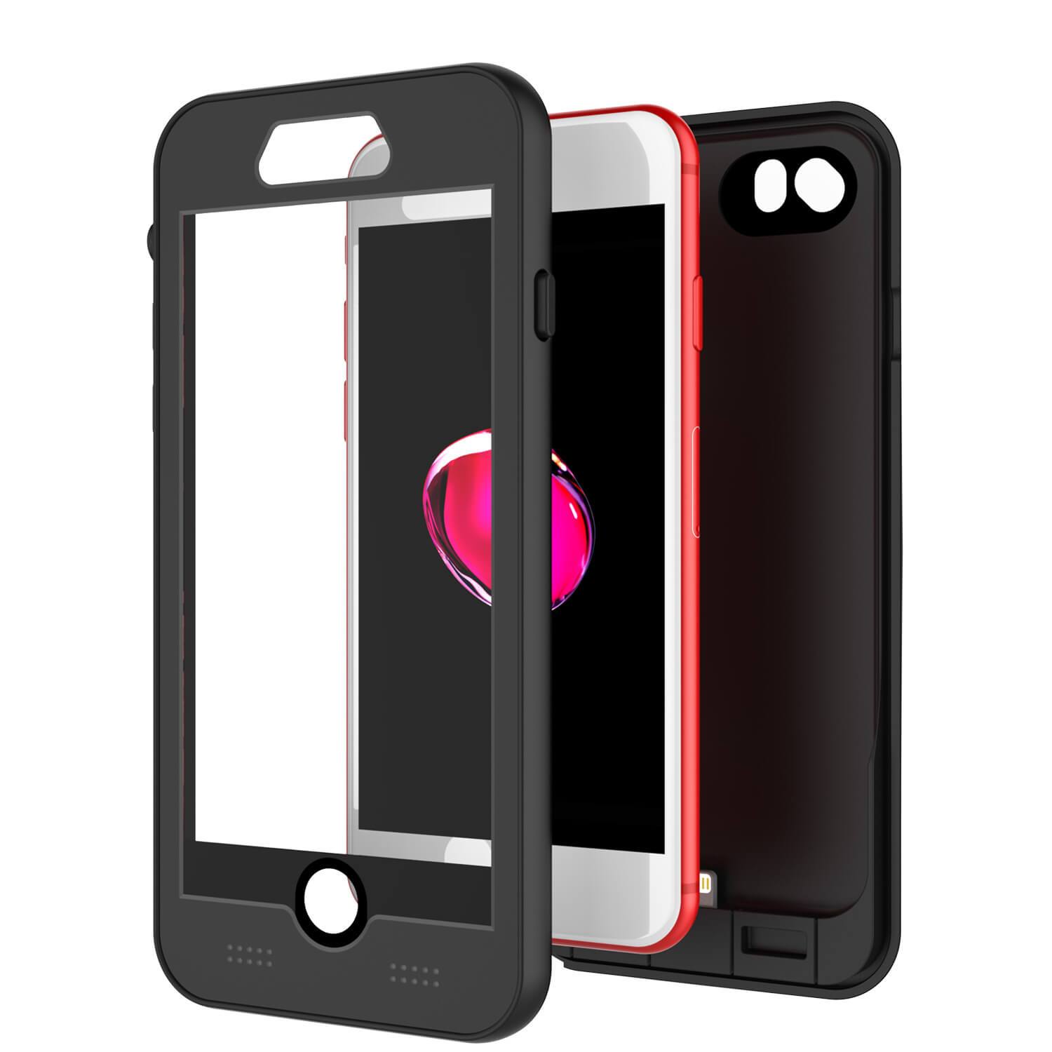 iPhone 6/6s Battery Case PunkJuice  - Waterproof Slim Portable Power Juice Bank with 2750mAh High Capacity (Jet Black)