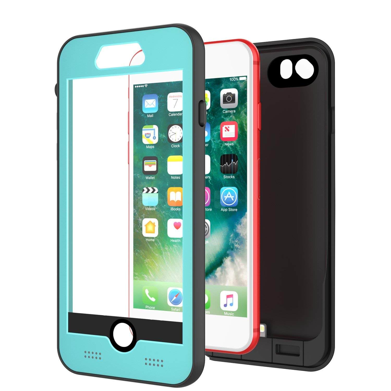 iPhone 6/6s Battery Case PunkJuice  - Waterproof Slim Portable Power Juice Bank with 2750mAh High Capacity (Teal)