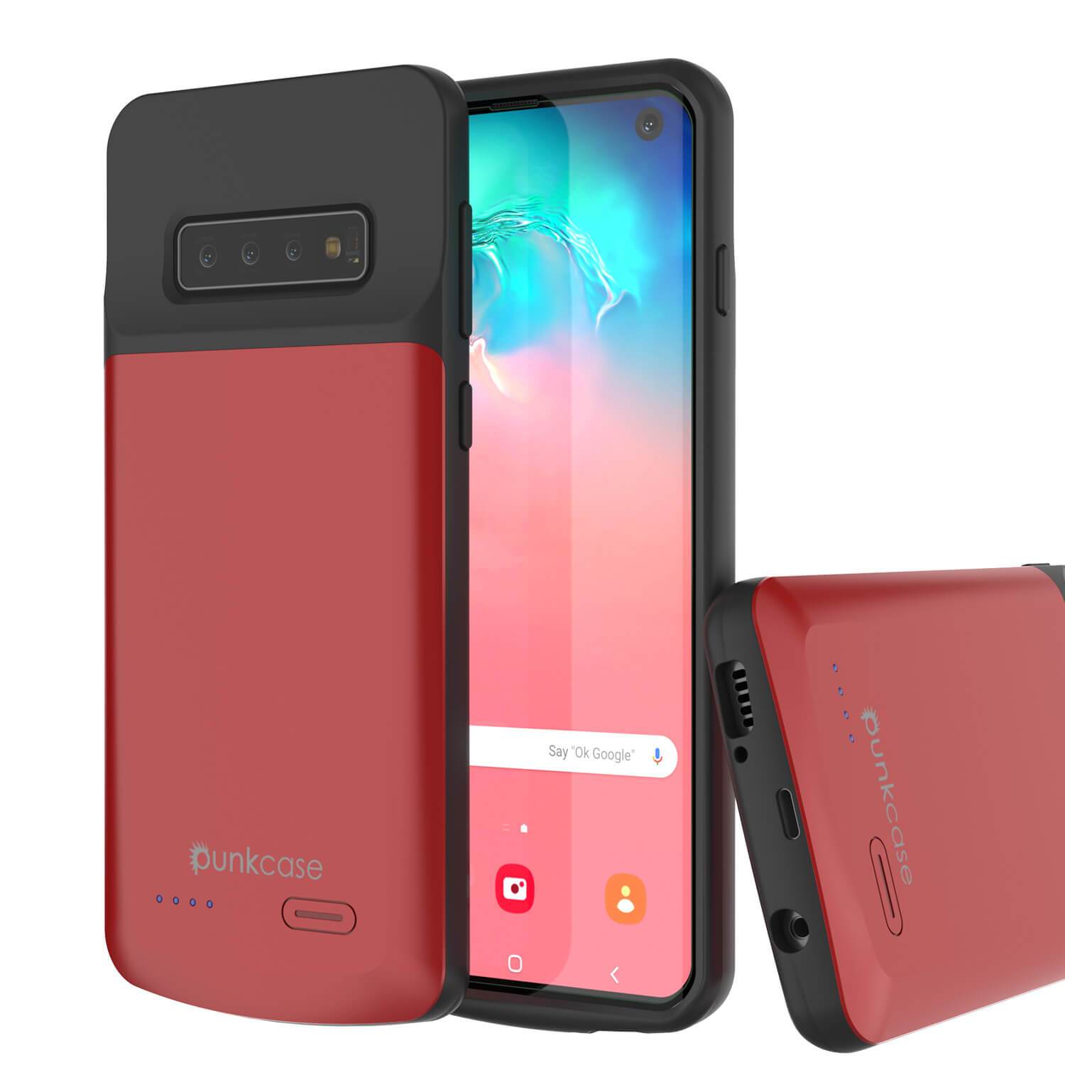 Capa de bateria PunkJuice S10 vermelha - Banco de energia de carregamento rápido com 4700mAh