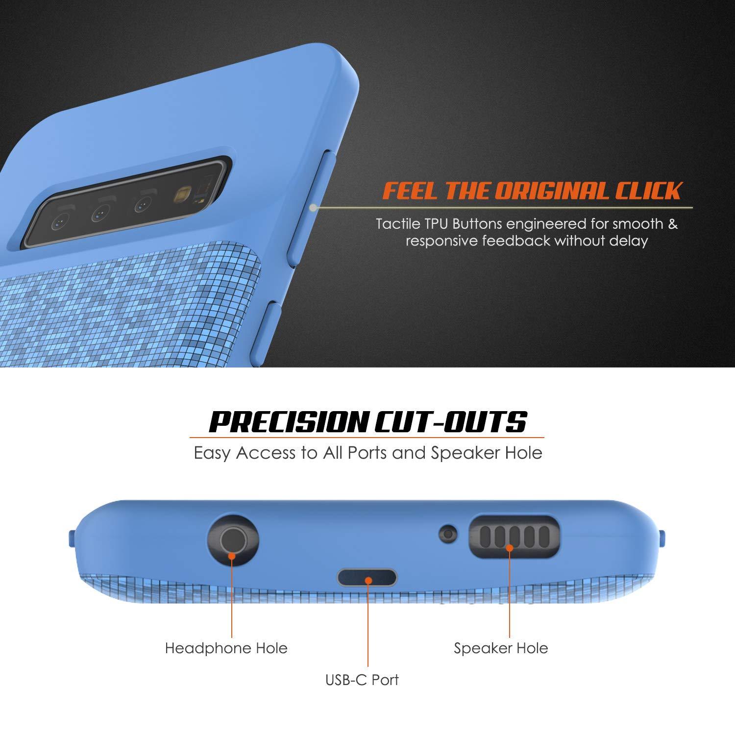 PunkJuice S10+ Plus Battery Case Blue - Fast Charging Power Juice Bank with 5000mAh (Color in image: Gold)