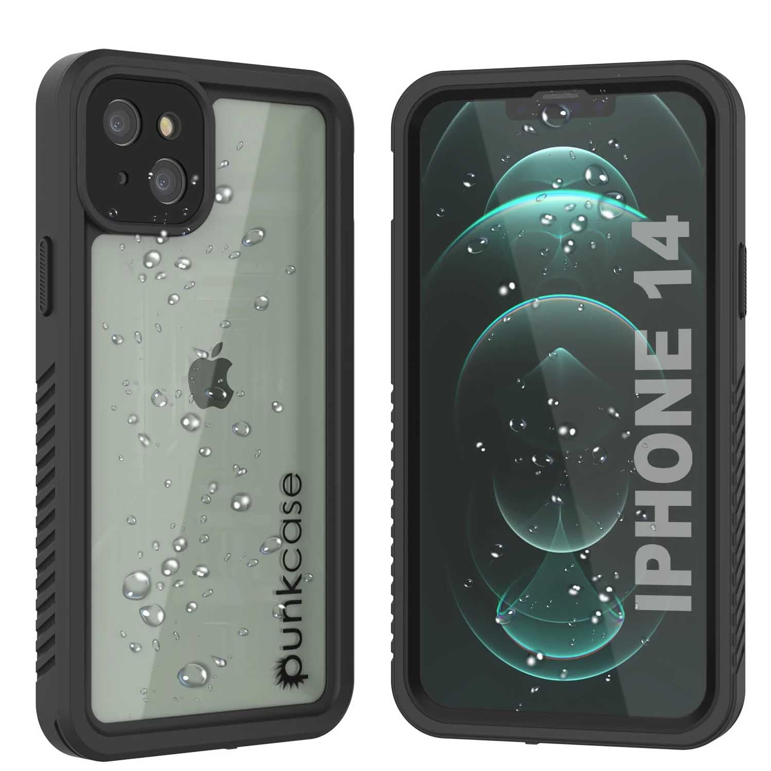 Capa à prova d'água para iPhone 14, Punkcase [Série Extreme Mag] Capa blindada com protetor de tela embutido [preto]