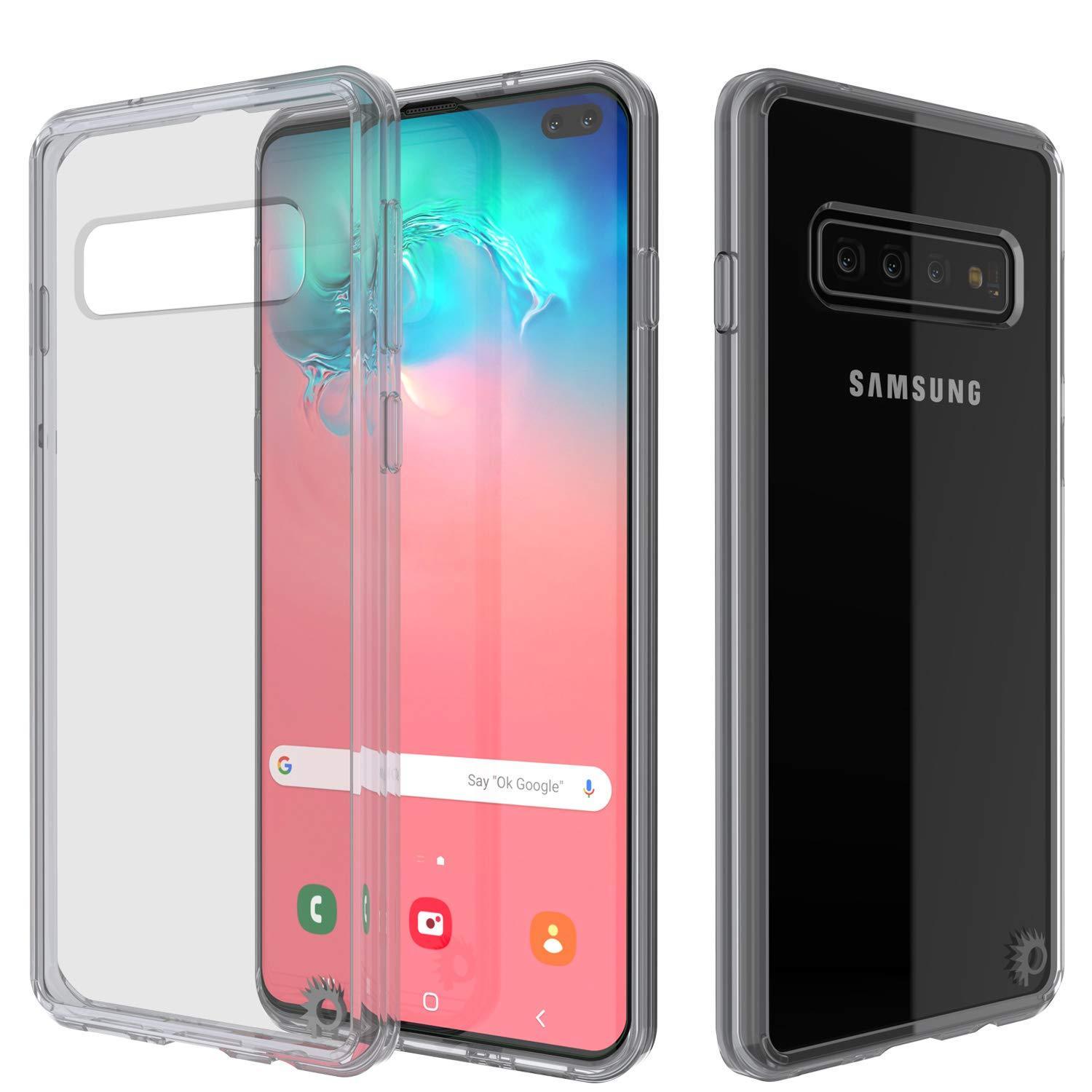 Capinha de Armadura Galaxy S10+ Plus Punkcase Série Lucid-2.0 de Encaixe Compacto [Claro]