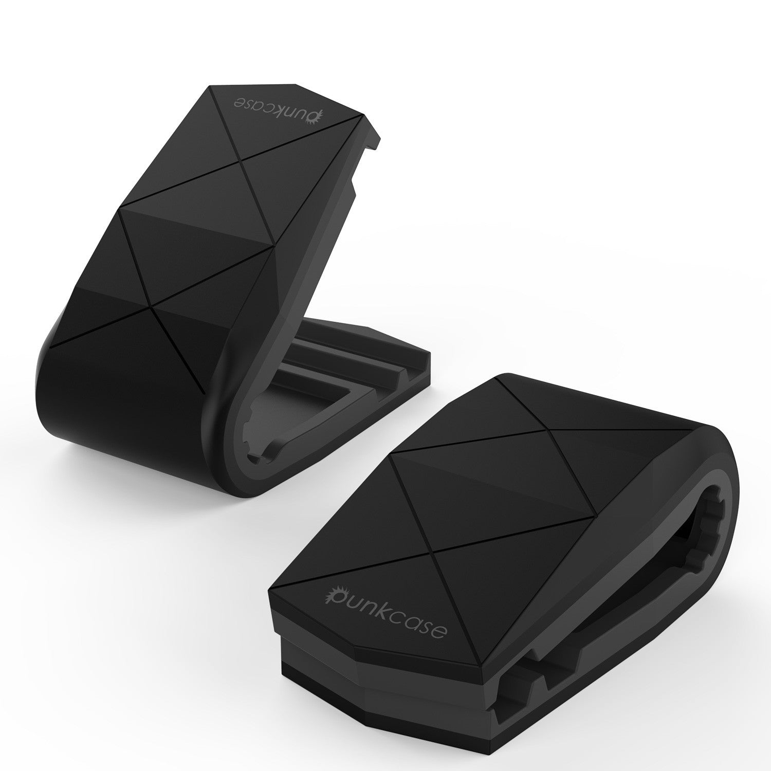 Suporte de telefone para carro PUNKCASE Viper preto, suporte de painel universal para todos os smartphones, design discreto e elegante, operação com uma mão.