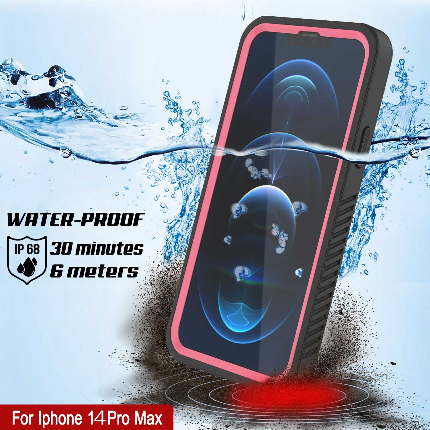 WATER-PROOF P68 30 minutes .. ef! 6 meters  (Color in image: Black)